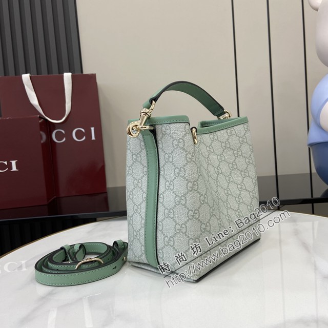 Gucci專櫃古馳最新款購物袋GG圖案條紋織大號肩背包 jh2627型號：815118